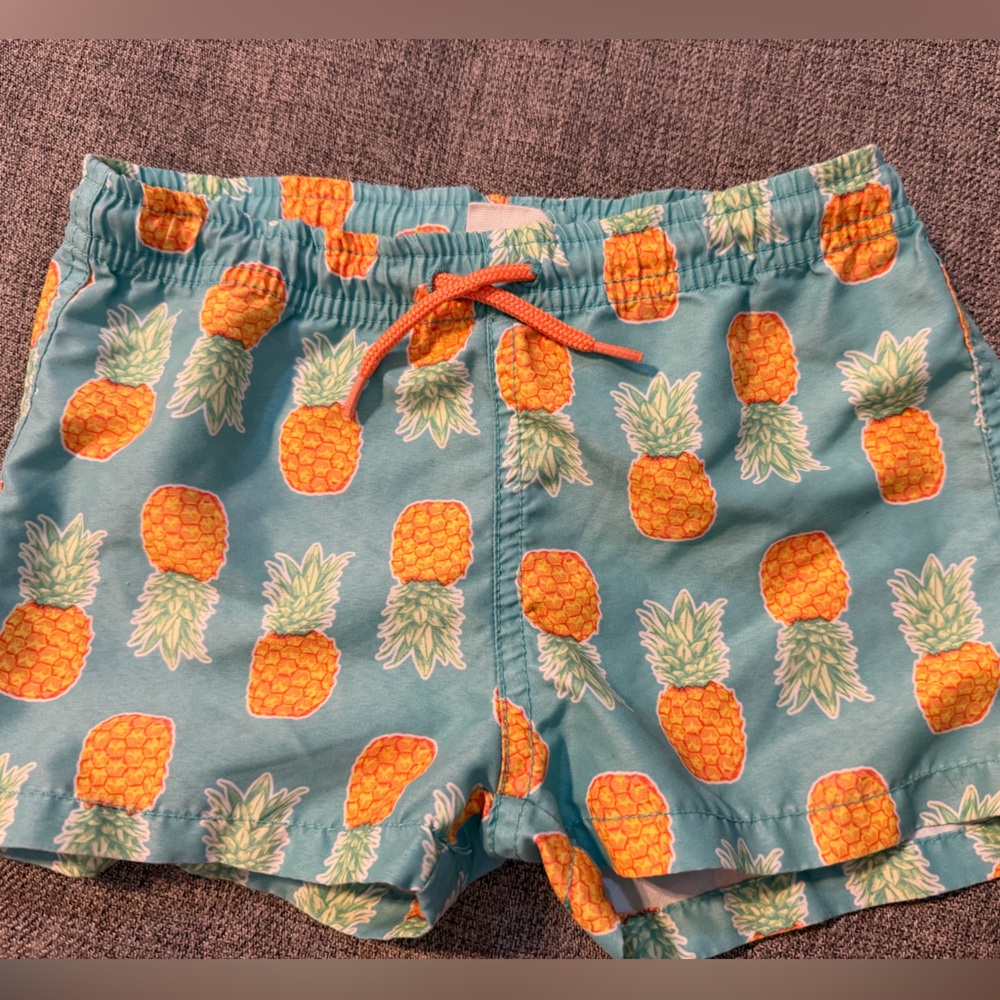 Zara Baby Kids Pineapple Print Swim/Shorts - Turquoise & Orange Size 2-3yrs GUC